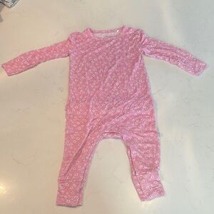 Pink Floral Kids One Piece